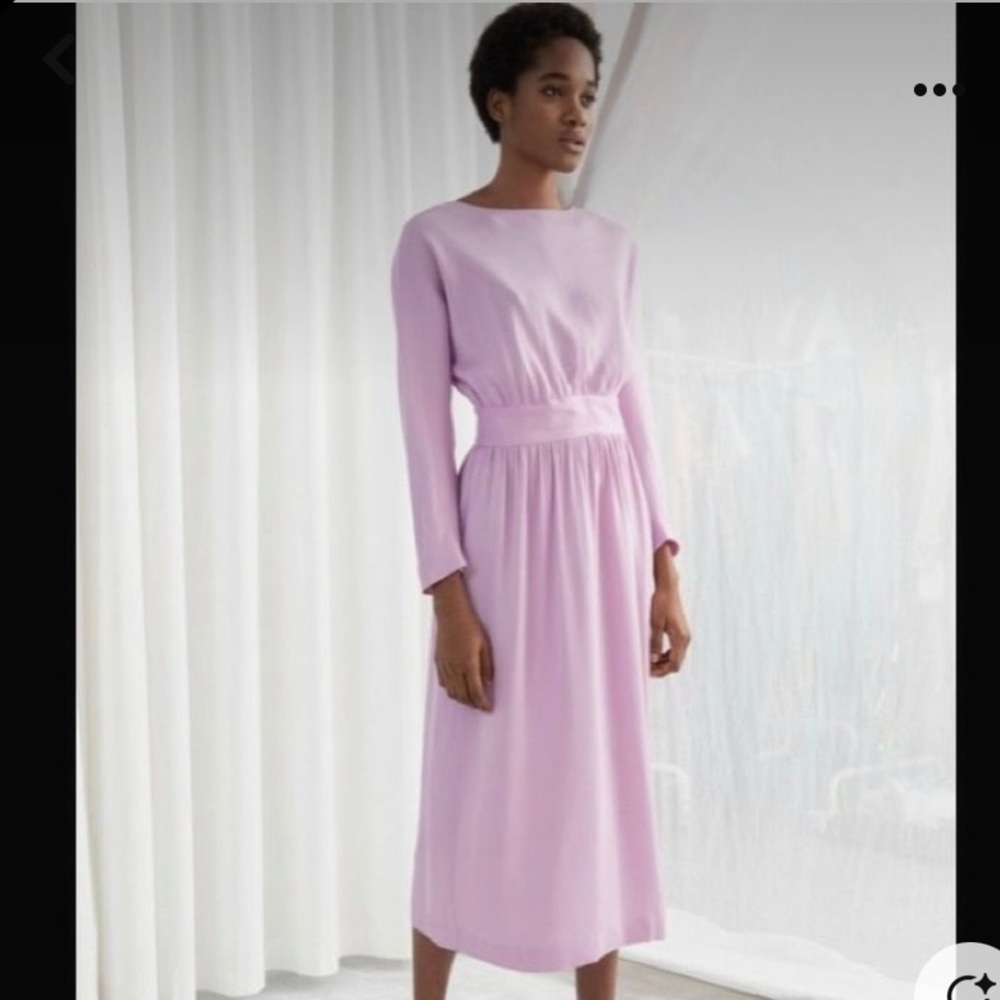 & Other Stories Lilac Long Sleeve Dress